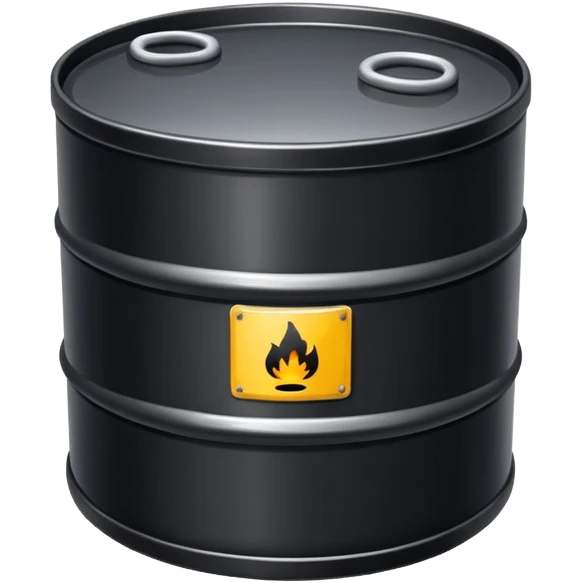 black oil drum emoji