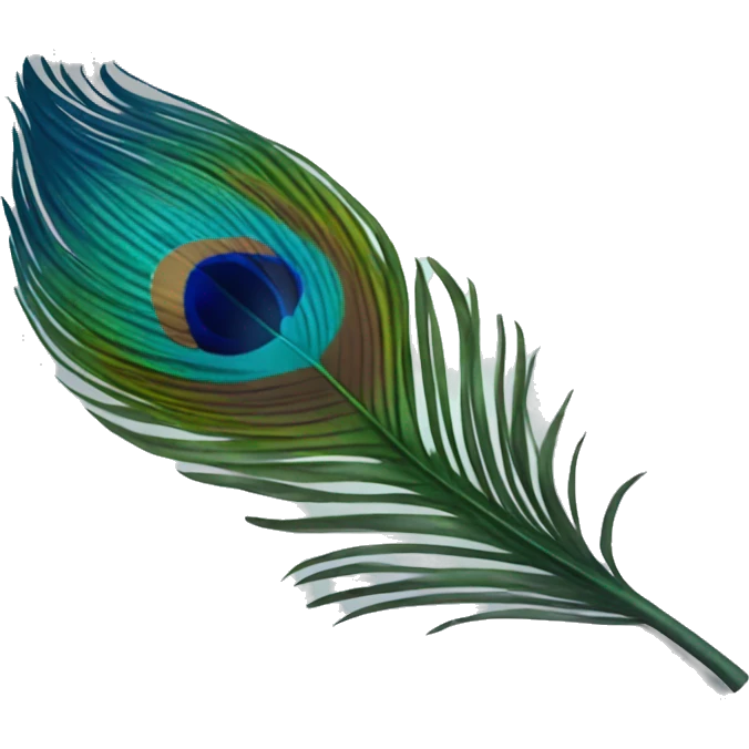 Peacock feather  emoji