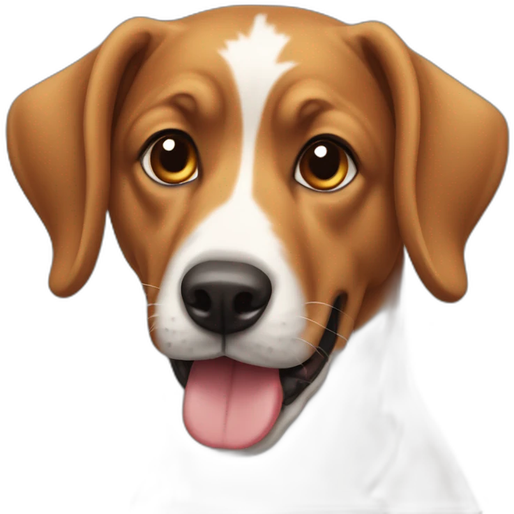 ears up dog emoji