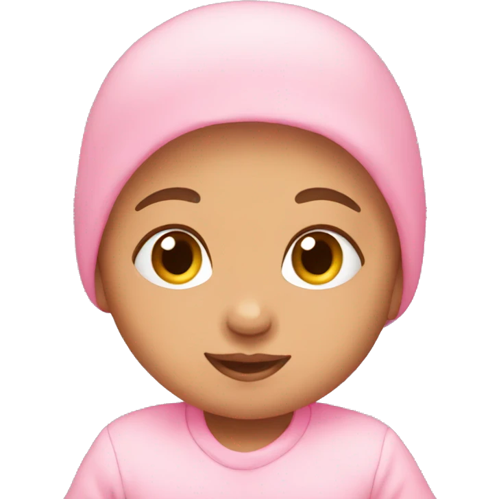 Pink baby emoji
