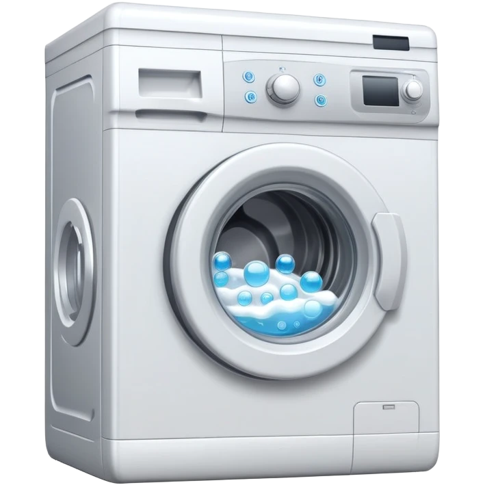 washing machine with bubbles emoji