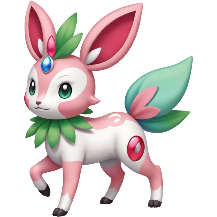 Meloetta-Shaymin-Sylveon-Pokémon-Fakémon-creature-fusion (full body) emoji