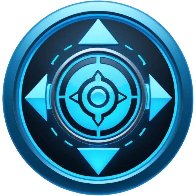 neon cyberpunk-themed icon representing insight emoji