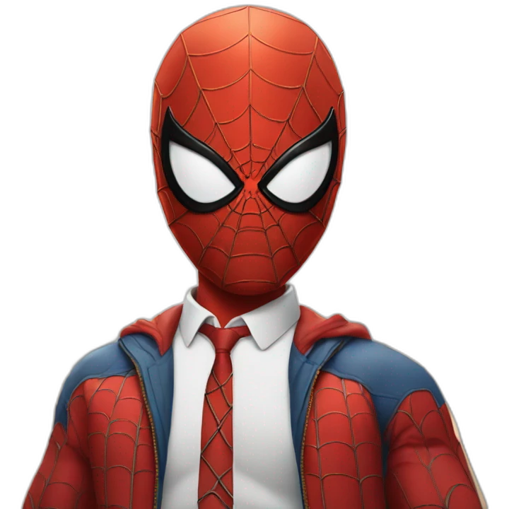 Portrait of the spider-man emoji