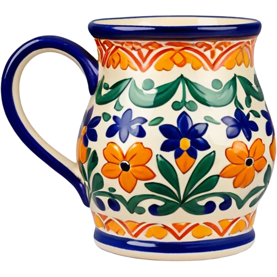 Colorful Talavera mug emoji