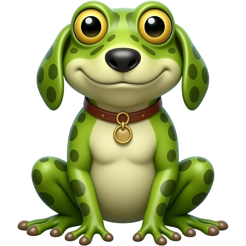 Sapo perro saludando emoji