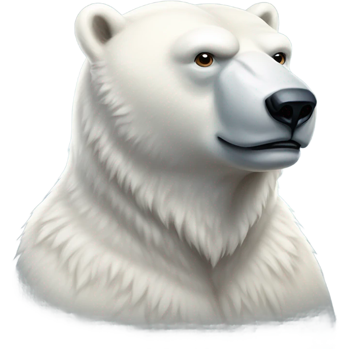 A beautiful polar bear emoji