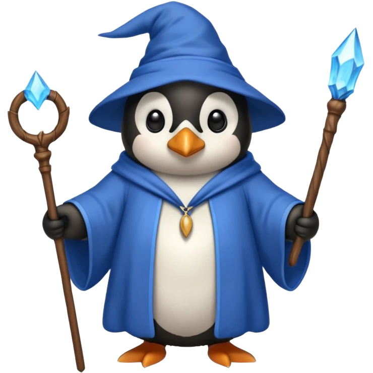 Penguin Wizard emoji