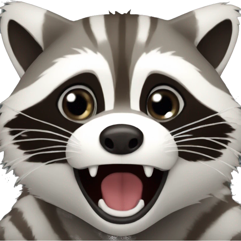 raccoon-scream emoji