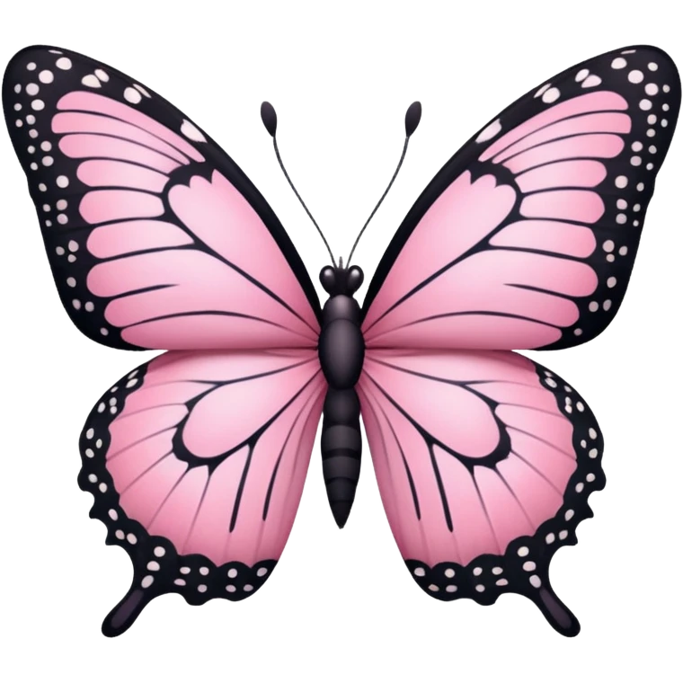 Pink butterfly emoji