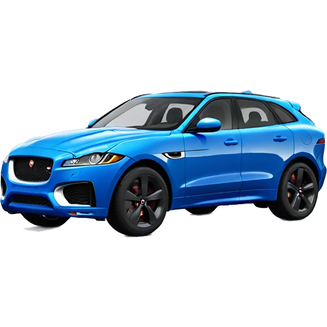 blue jaguar f pace  emoji