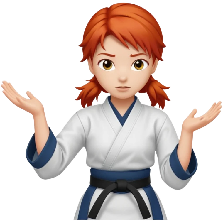 Redhaired Aikido girl emoji