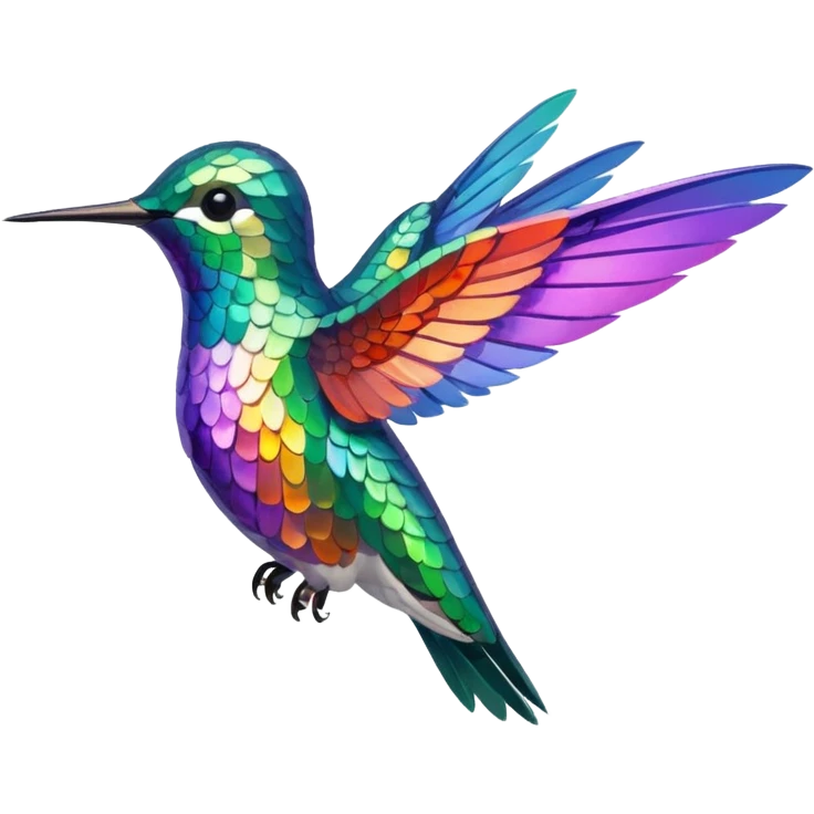 Hummingbird sleepy emoji
