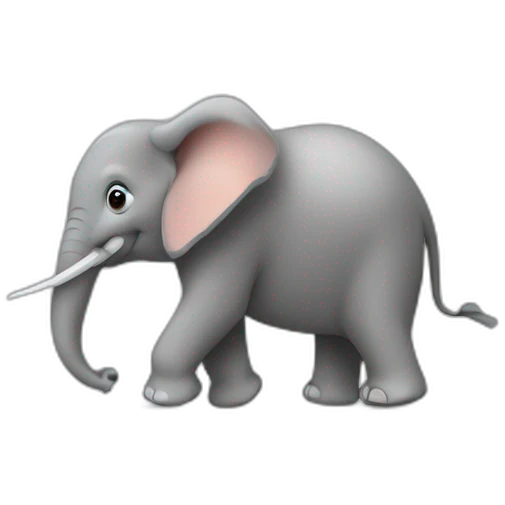Éléphants sur une souris emoji