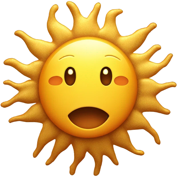 The sun is not yellow, it’s chicken emoji
