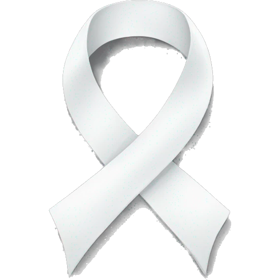 White ribbon emoji