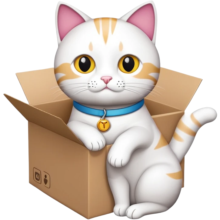 Carton Cat with TY INC logo on arms emoji