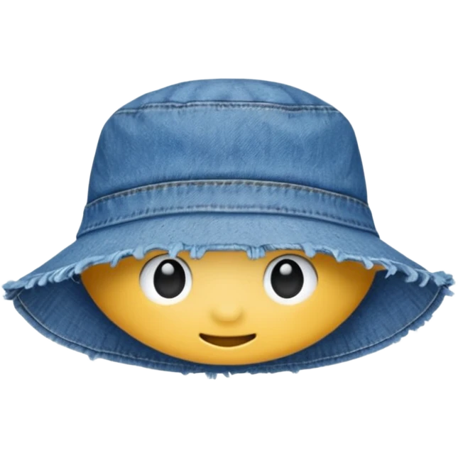 Джинсовая синяя панамка без головы emoji