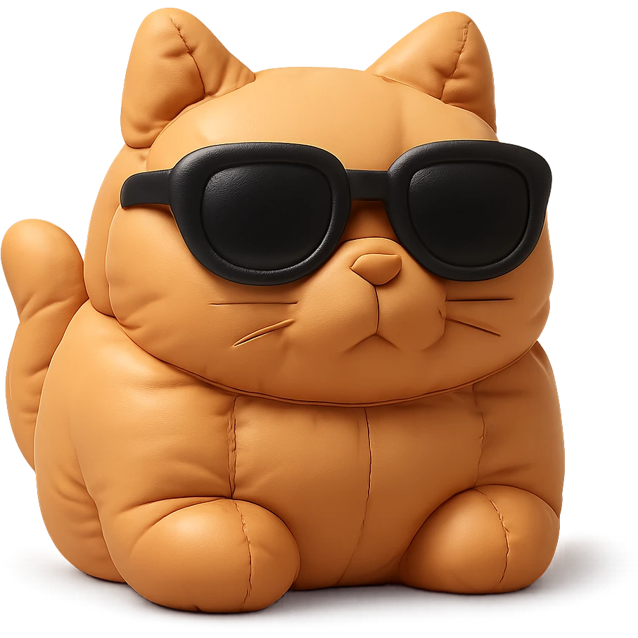Cat wearing sunglasses emoji
