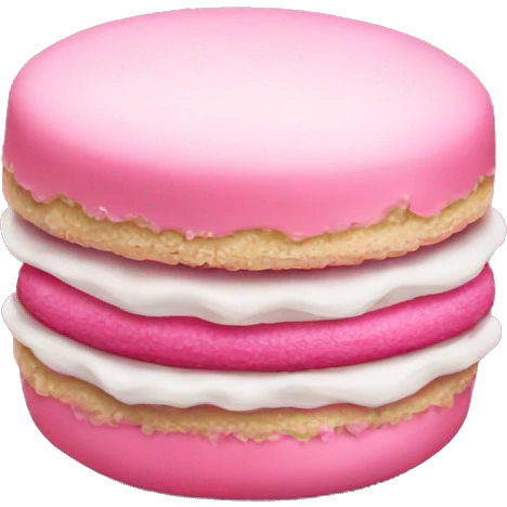 Pink macaroon emoji