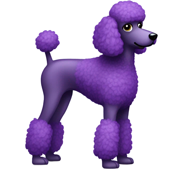purple poodle pooting  emoji