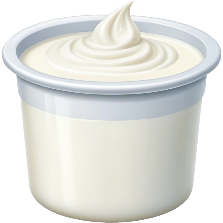 tub of yogurt emoji