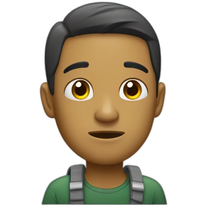 pobre sin dinero triste en la calle emoji