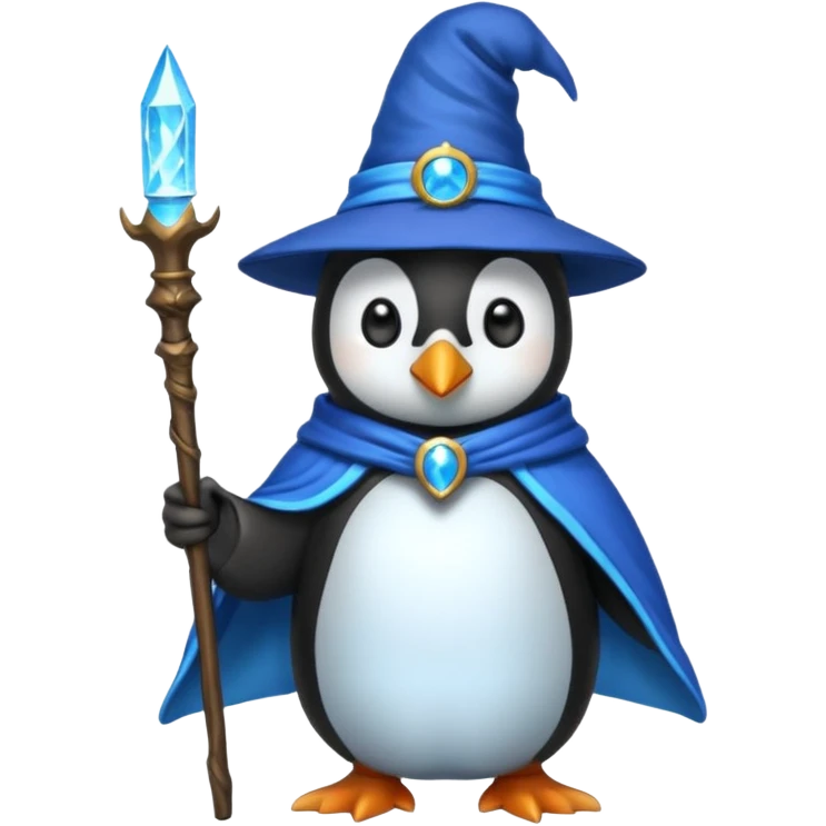 Penguin Wizard emoji