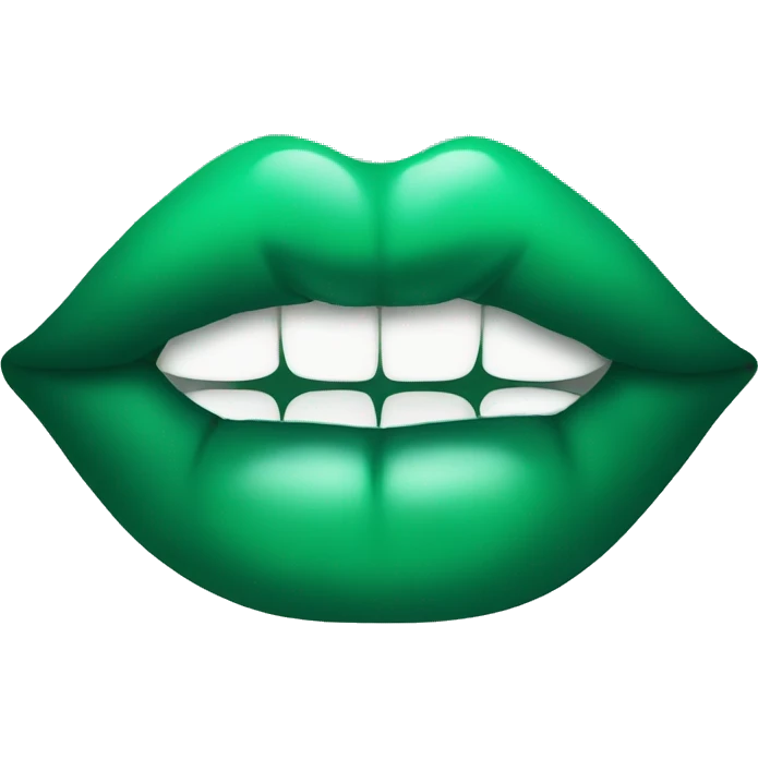  Lips emerald emoji