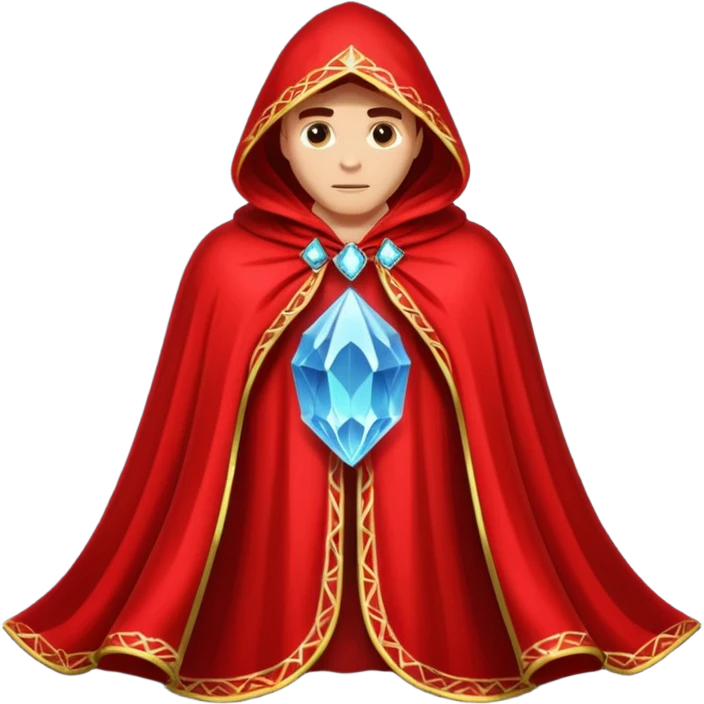 red magic cloak with crystal on it

































 emoji
