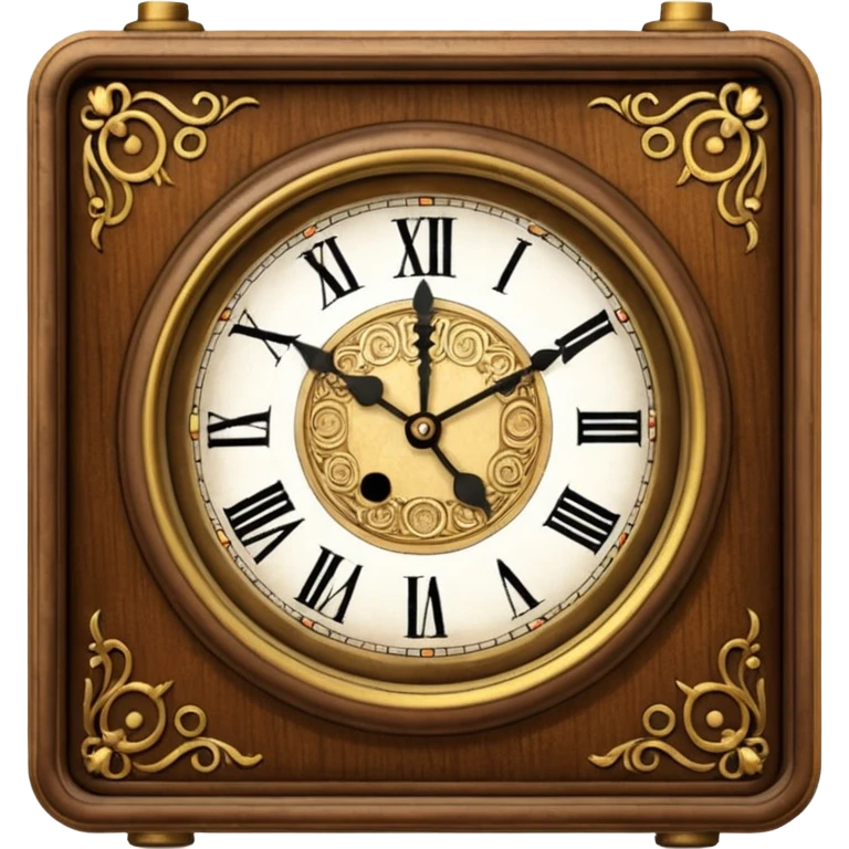 12:00 on the clock old clock emoji