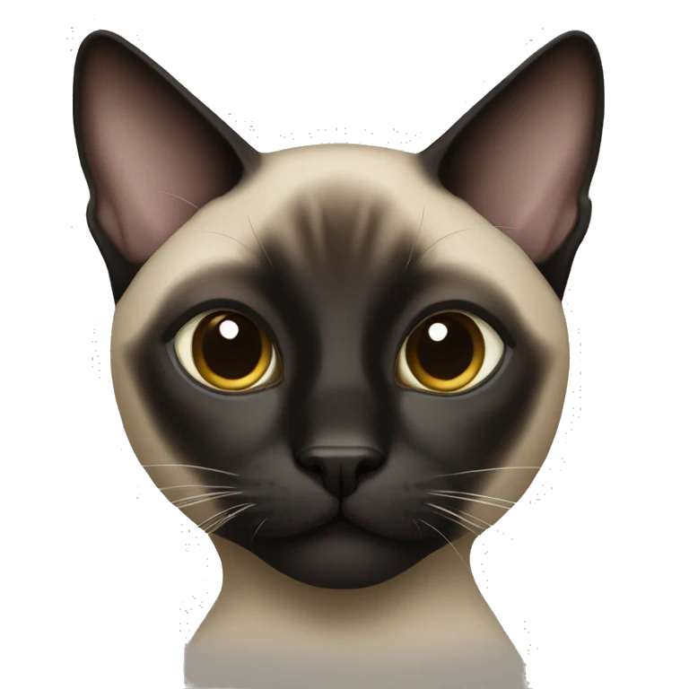 black siamese cat emoji