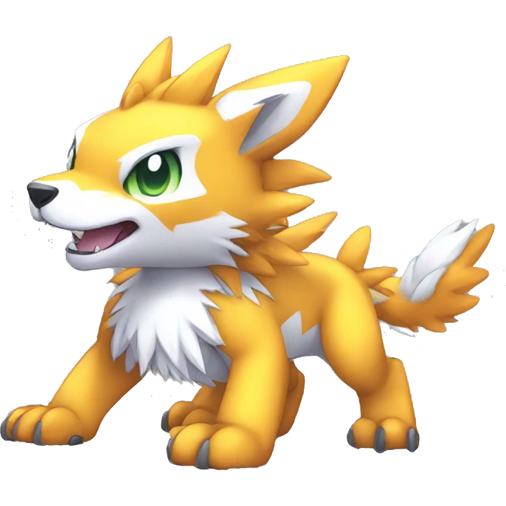 cute cool edgy shiny Digimon-Fakemon-animal full body emoji