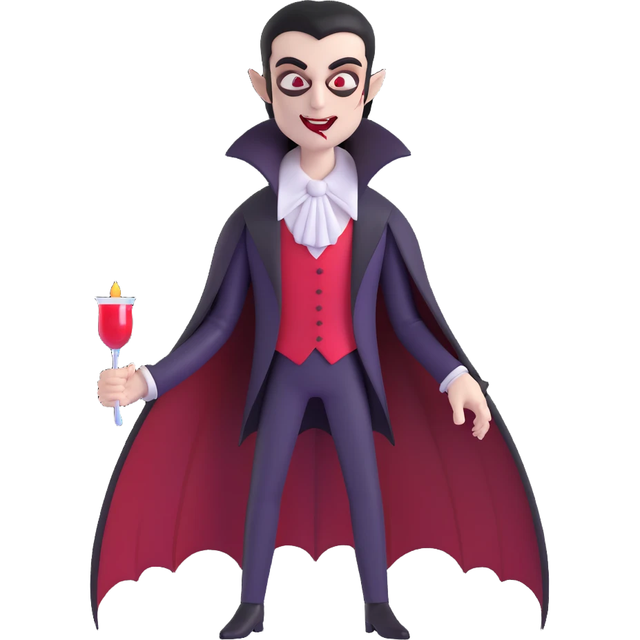 vampire man in cyberpunk setting emoji