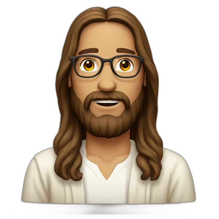 jesus hipster emoji