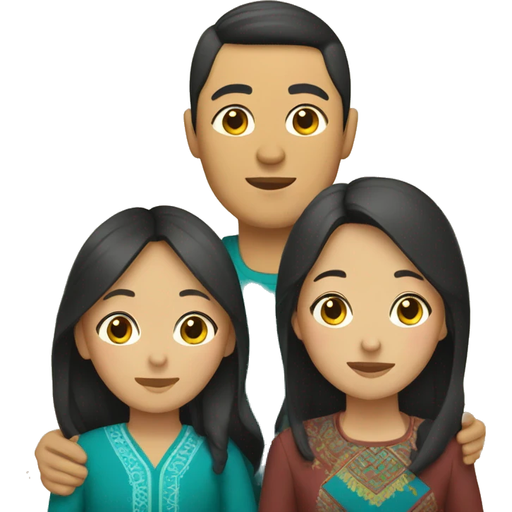 Kazakh family emoji