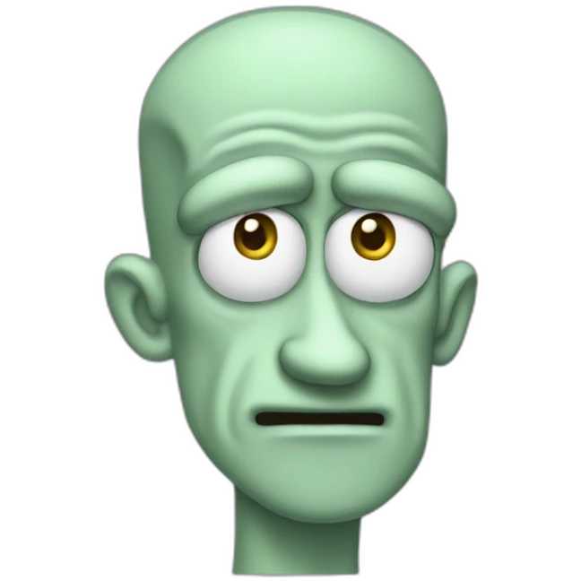 handsome squidward emoji