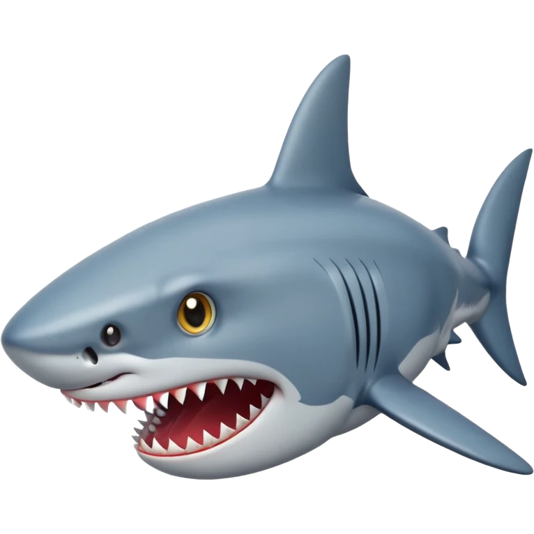Shark with star eyes emoji