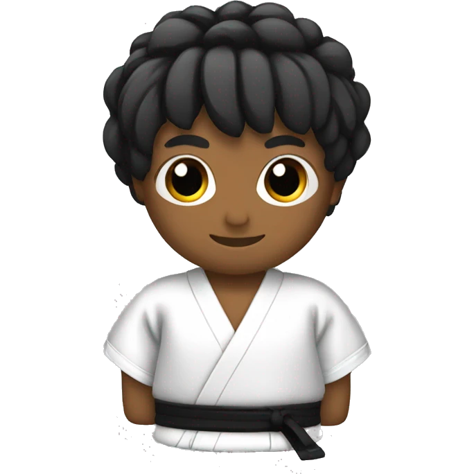 Kimono de karate negro  emoji