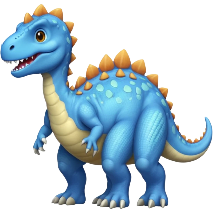 light blue 공룡 emoji