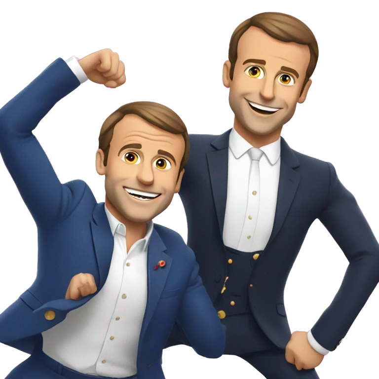 emmmanuel macron qui danse video animé emoji