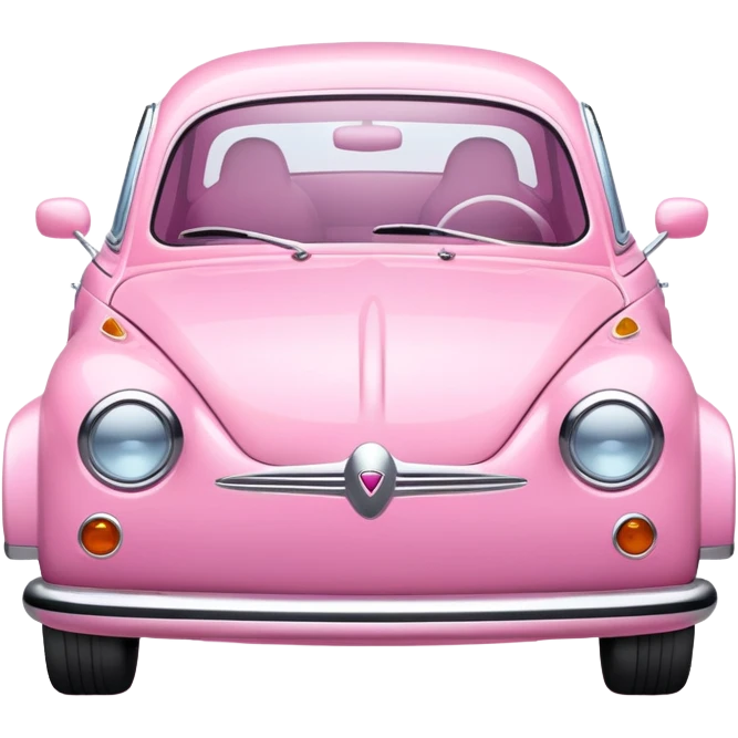 Aesthetic pink car emoji