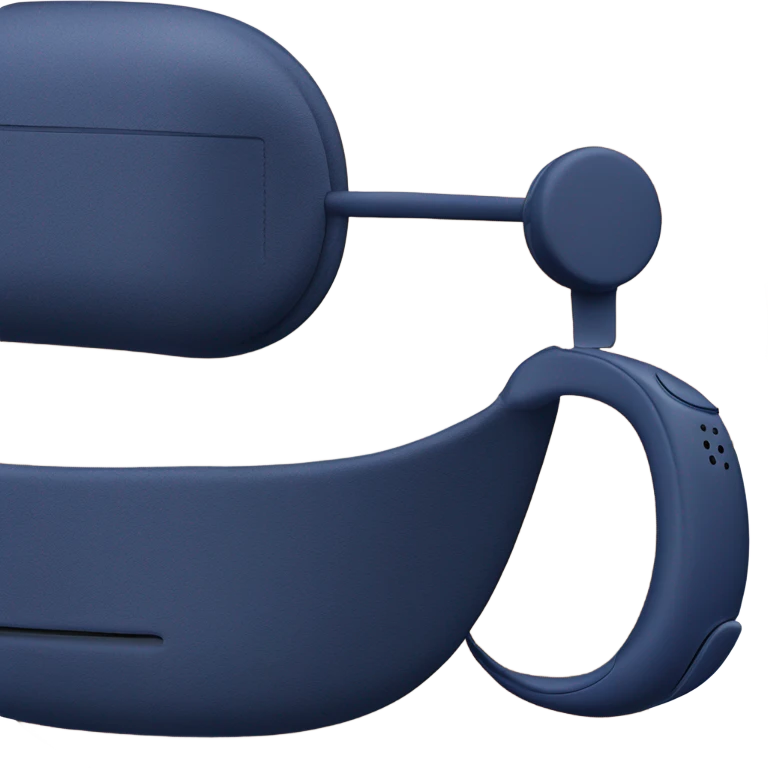 Midnight blue AirPods Max emoji