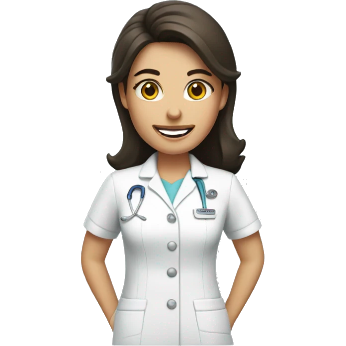 Brunette dentist  emoji