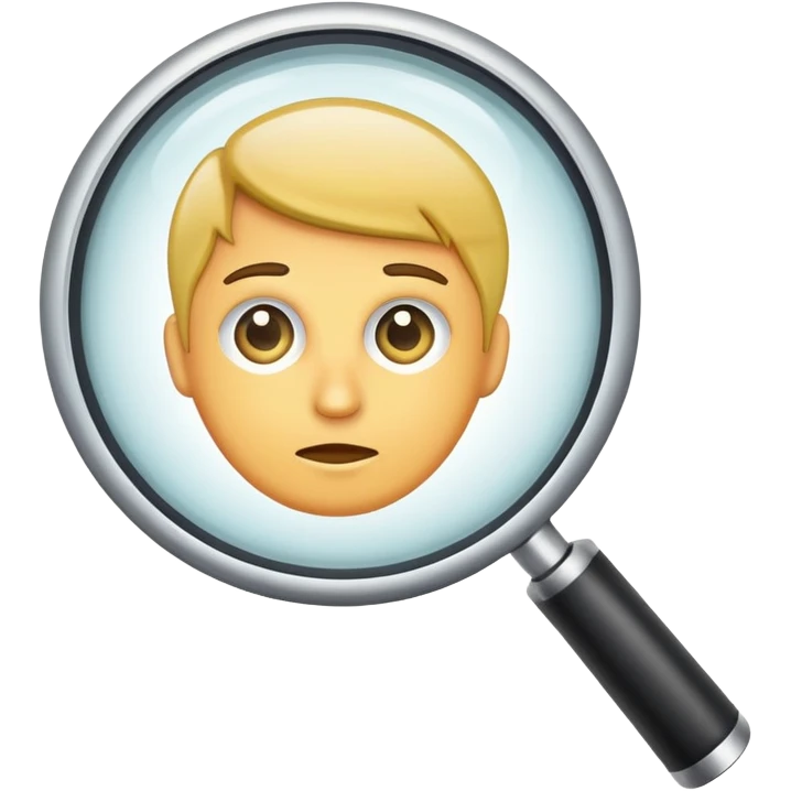 A company under a magnifying glass emoji