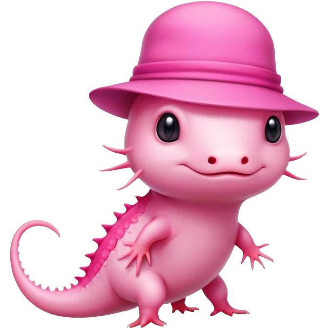 Anthropomorphic axolotl  emoji