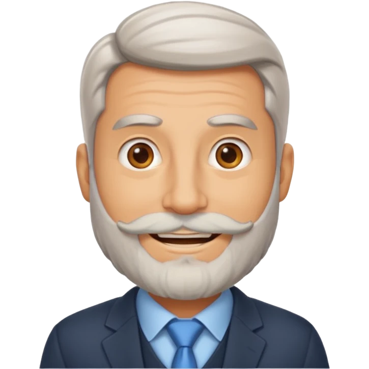 Compliance Boss with light greyed beard , herding policies like a pro emoji