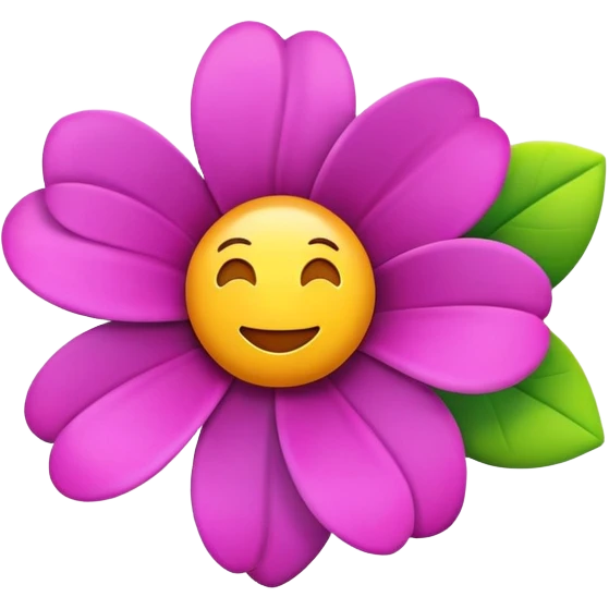 generate realistic flower in 3d emoji style emoji