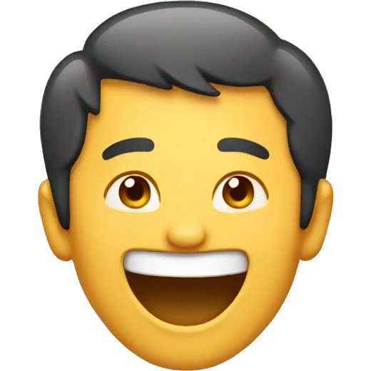Man laughing emoji