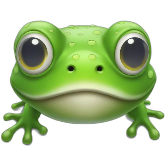 frog-styled talking cloud emoji